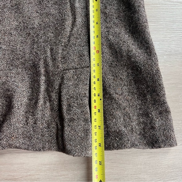 Massimo Dutti midi Autumn brown Chic Shortened Skirt with Front Pockets &buttons - Picture 2 of 10